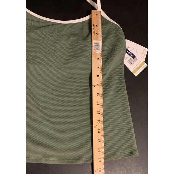 Beach House Swim Top Womens Size 14 Underwire Tankini Olive Leaf NWT - Picture 8 of 9